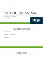 Generalidades de Nutricion Animal