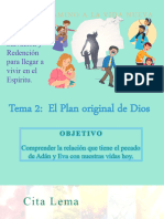 Tema 2 El Plan Original de Dios