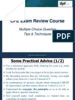 Cfe Exam Review Course - Ifpf - MCQ Practical Advice - 102020