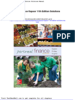 Personal Finance Kapoor 11th Edition Solutions Manual