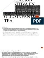 Evaluación Cognitiva en El Neurodesarrollo Infantil TEA