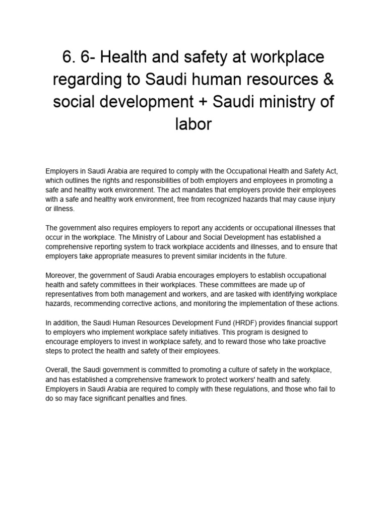 6-health-and-safety-at-workplace-regarding-to-saudi-human-resources