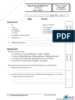 Devoir de Contrôle N°1 Avec Correction 2010 2011 (Abdessatar)