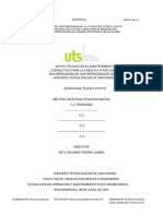 Apoyo Técnico en El Mantenimiento Correctivo para La Puesta A Punto de La Recuperadora de Gas Refrigerante de Las Unidades Tecnológicas de Santander