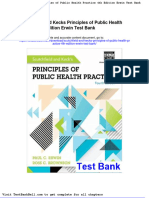 Scutchfield and Kecks Principles of Public Health Practice 4th Edition Erwin Test Bank