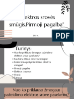 ,,elektros Srovės Smūgis - Pirmoji Pagalba