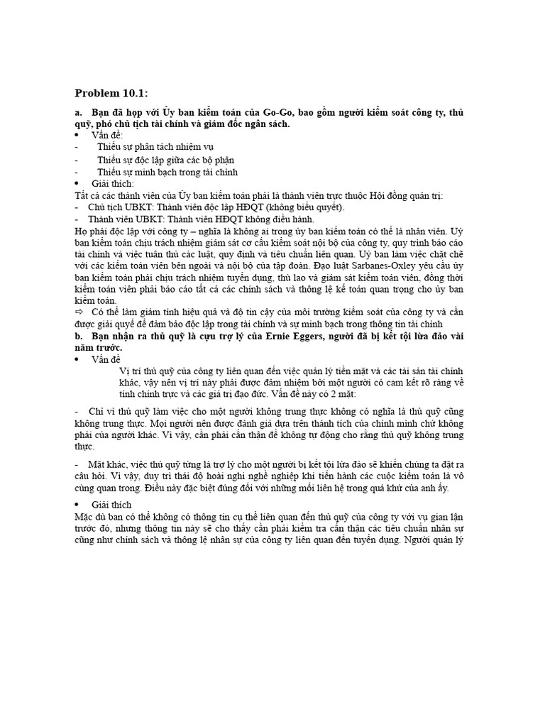 Problem 10.1 Chapter 10 | PDF