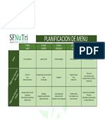 Menu Semana 7 - 11 Marzo 2022