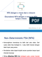 III. NFA dengan ε-move & ε-closure & Ekuivalensi NFA dengan ϵ-move ke NFA tanpa ε-move