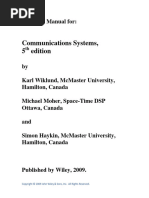 Solutions Manual For Communications Syst