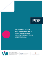 Ricerca Sulla Violenza Maschile Contro Donne Rassegna Della Letteratura