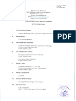 Activity Proposal Excel