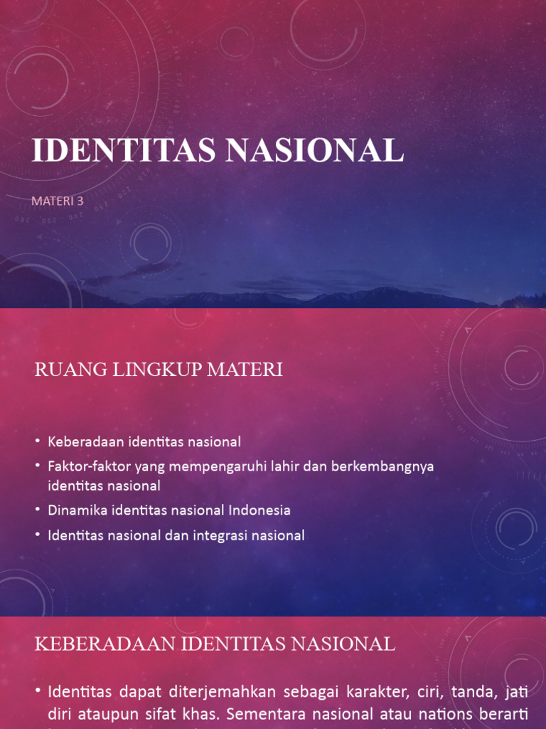 Identitas Nasional dan Integrasi | PDF