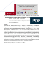 O Papel Do Professor Na Implementação Da Aprendizagem Cooperativa