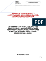 TDR Supervision Juan Velasco-Ricardo Palma 07.11.2023