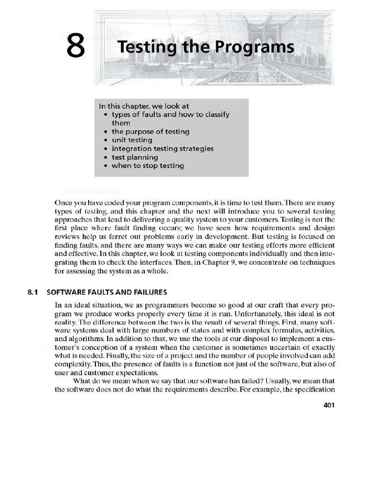 Capitulo 8 Testing The Programs Pfleeger 4aed | PDF | Terms Of Service ...