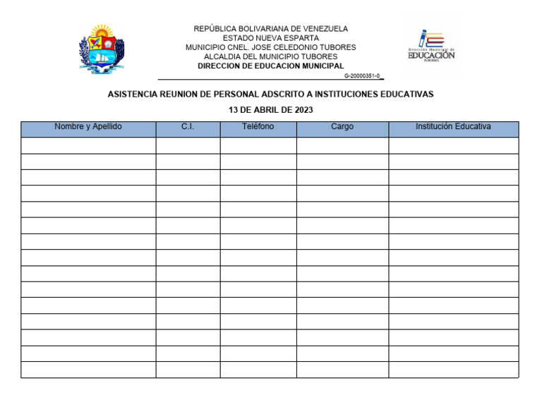 Planilla de Asistencia | PDF