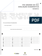 Rio Grande Do Sul Avaliação Diagnóstica: 2º Ano Do Ensino Fundamental