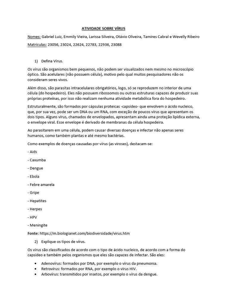 Atividade microbiologia v rus download gr tis pdf v rus