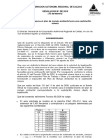 Resolución Modelo Legalizacion Minera