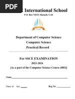 Computer Science Project Record