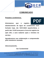 AVISO Maceió - Fechamento Agua