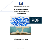 Bloco de Estudos - 6º Ano