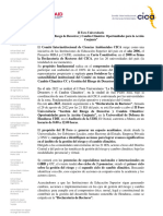 Nota de Prensa II Foro Cica Nov 2023