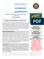 NPSD Back To School News Letter August 2022