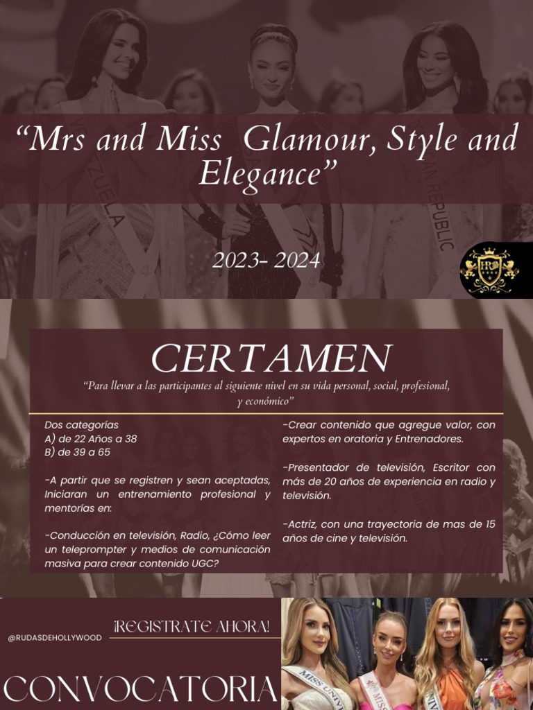 Señora y Señorita Glamour, Estilo, Elegancia 2023 PDF