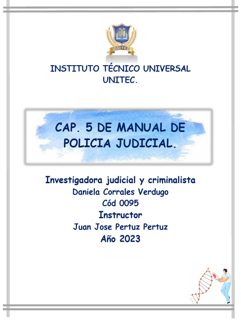Cap 5 Manual de Policia Judicial | PDF | Fiscal | Policía