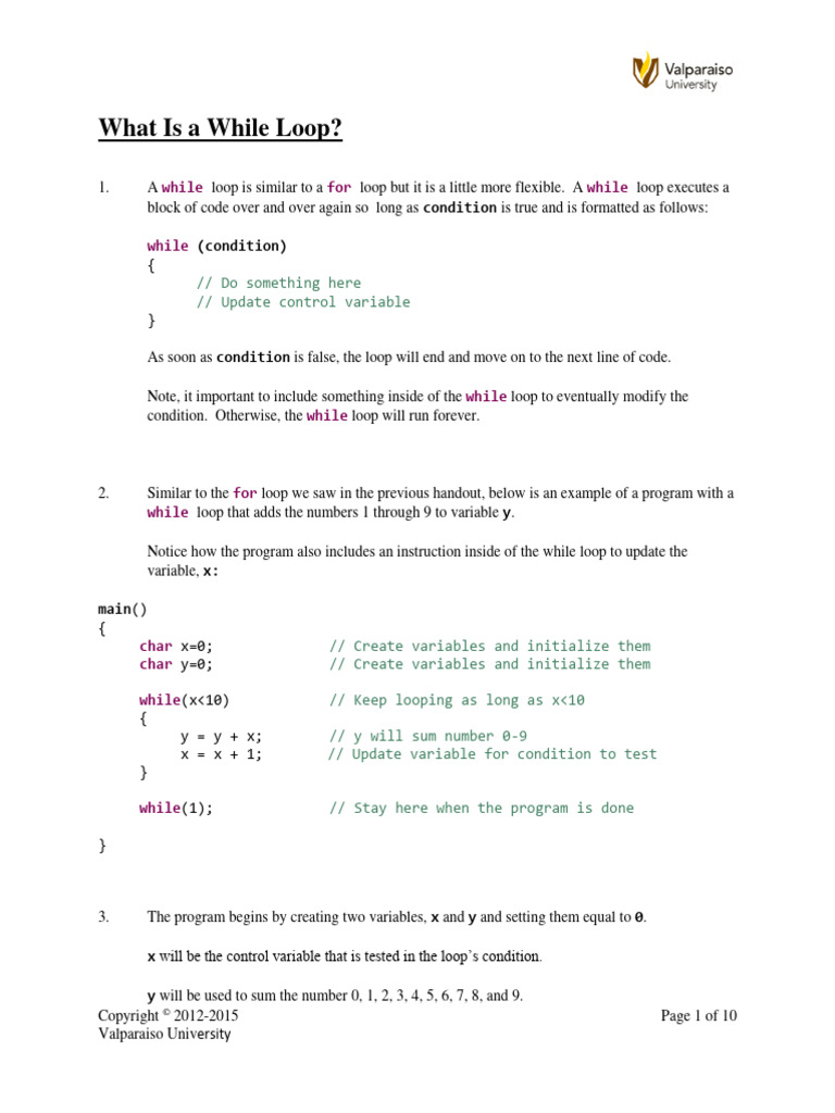 03+ +What+is+a+While+Loop+ +MMB+ +v009 | PDF | Control Flow | Computer ...
