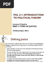 POL 211 - Lecture 6 - Justice