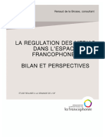 2009 12 13 - ETUDE Regulation Bilan Et Perspectives FINAL