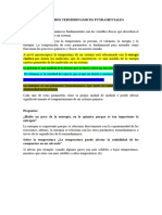 Parámetros Termodinámicos Fundamentales