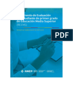 Reglamento de Evaluación Del Estudiante de Primer Grado en Educación Media Superior