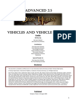 Advanced Dark Heresy - Vehicles and Vehicle Combat