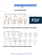 Exercices Les Fractions Et Calculs CM2