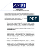 Opinión ASPI - Exclusividad Sobre Términos Descriptivos (19.03.10)