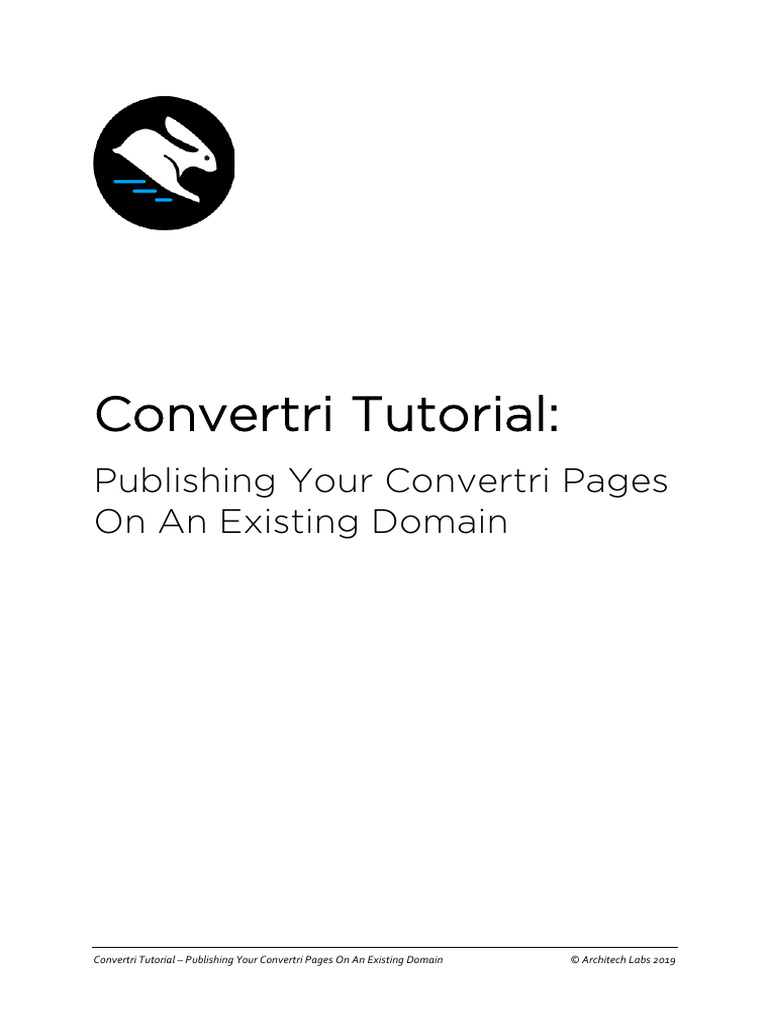 Convertri+Help+-+Publishing+Your+Pages+On+An+Existing+Domain | PDF ...