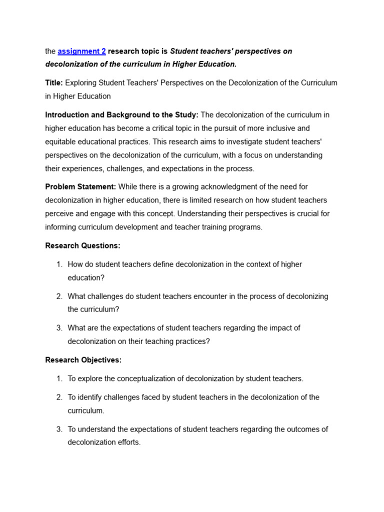RES Research Topic PDF Teachers Teacher Education