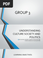 Understanding Culture Society and Politics