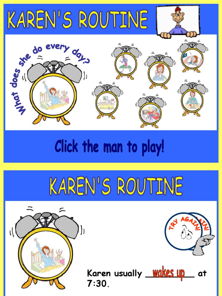 Karen S Routine Game | PDF