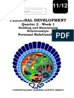 Personal Development Q2 Week1