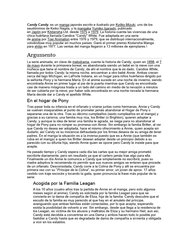 Candy Candyhistoria PDF