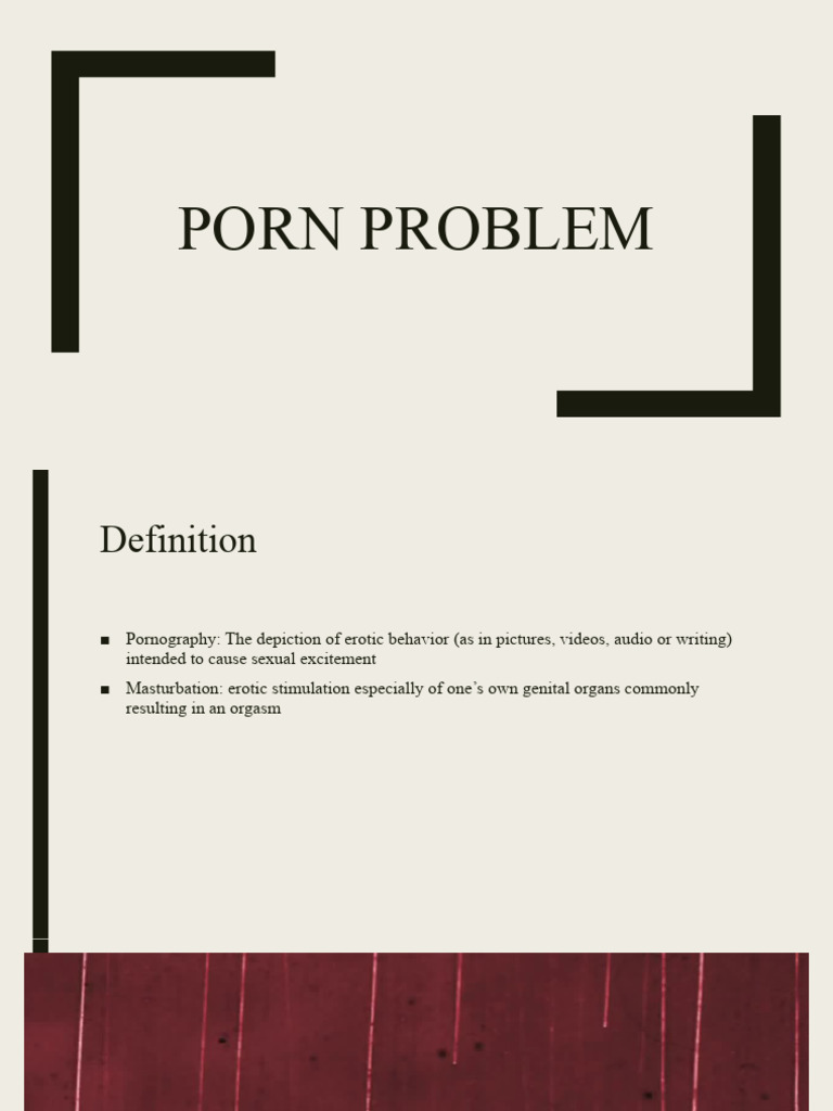 The Porn Problem Pdf Human Sexuality Behavioural Sciences