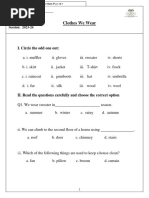 Class 2 Evs Our Neighbourhood Worksheet With Answers | PDF