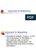 Argument & Reasoning
