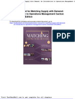 Solution Manual For Matching Supply With Demand An Introduction To Operations Management Cachon Terwiesch 3rd Edition