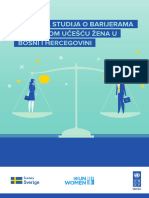 UNDP UNWOMEN Polazna Studija o Barijerama Političkom Učešću Žena U BiH 1